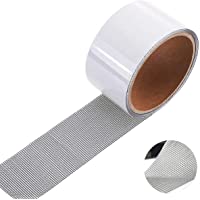 Los mejores  - Cinta para reparar mosquiteras Fibra de vidrio Cinta adhesiva para ventanas de insectos- 5 cm x 200 cm (gris)